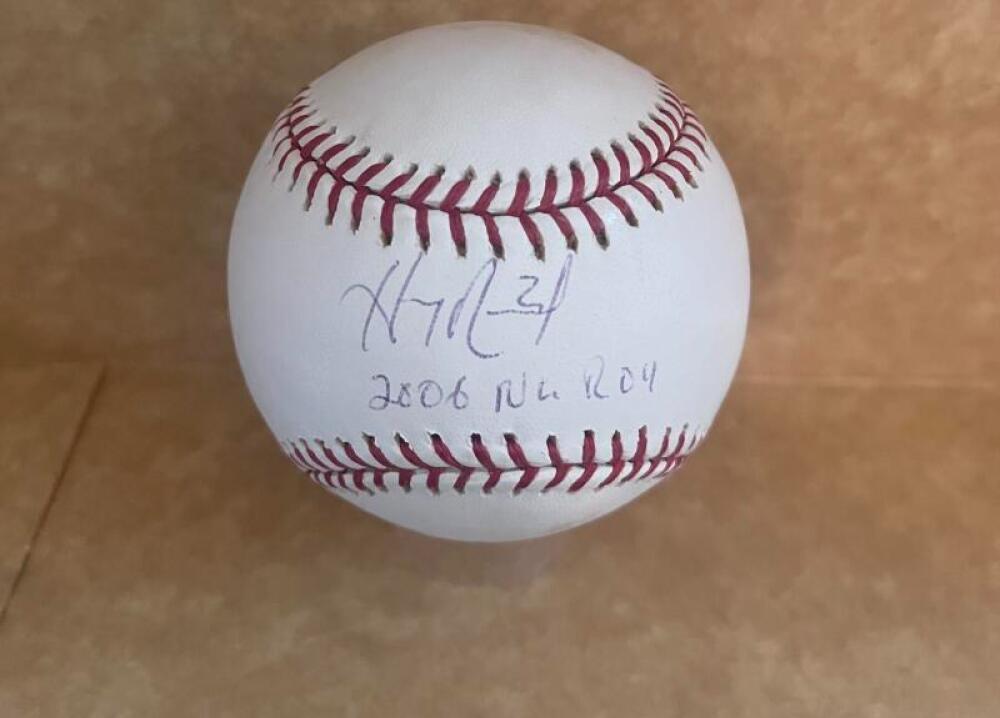 HANLEY RAMIREZ 2006 N.L. ROY SIGNED AUTOGRAPHED M.L. BASEBALL BECKETT AUTH