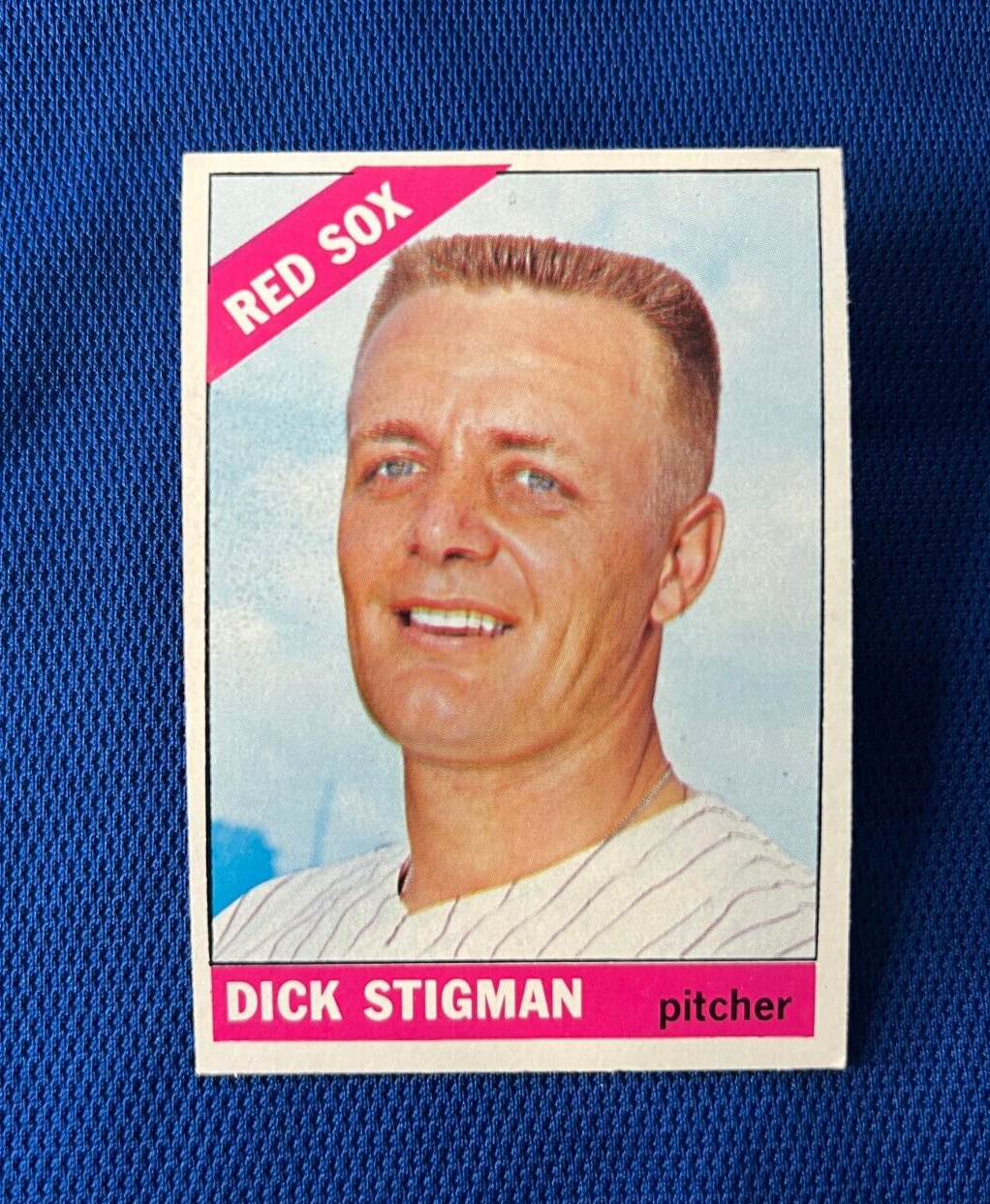 VINTAGE 1966 TOPPS DICK STIGMAN BOSTON RED SOX CARD #512