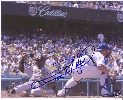 TOBY HALL LOS ANGELES DODGERS SIGNED 8X10 PHOTO W/COA