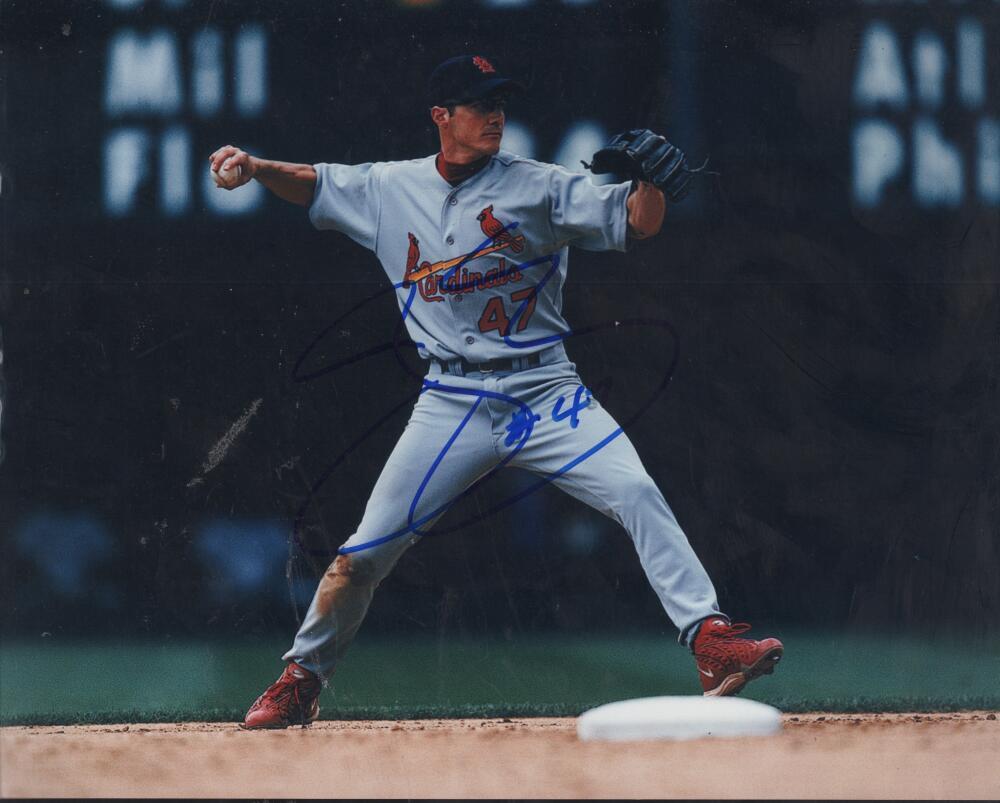 JOE MCEWING ST. LOUIS CARDINALS SIGNED AUTOGRAPHED 8X10 PHOTO W/ COA
