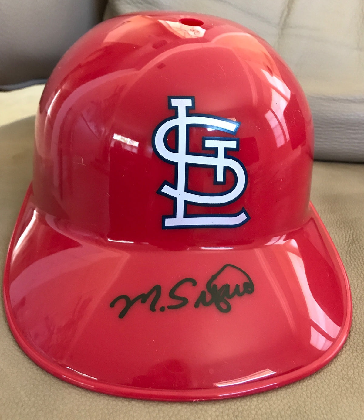 MAGNEURIS SIERRA  ST. LOUIS CARDINALS SIGNED AUTOGRAPHED HELMET  W/COA
