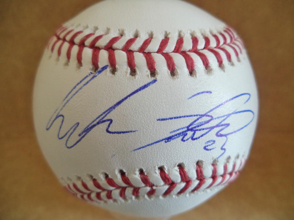 TONY SANTILLAN CINCINNATI REDS ROOKIE YEAR SIGNED M.L. BASEBALL BECKETT RO1197