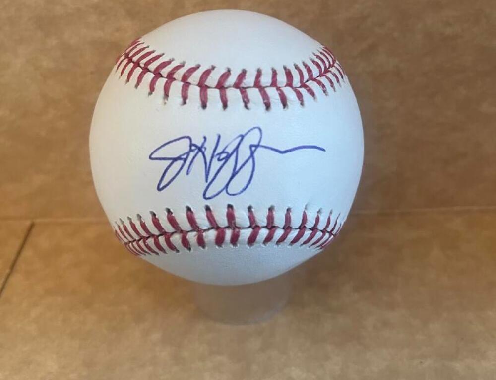 JEFF HOFFMAN PHILLIES SIGNED AUTO M.L. BASEBALL BECKETT AUTH