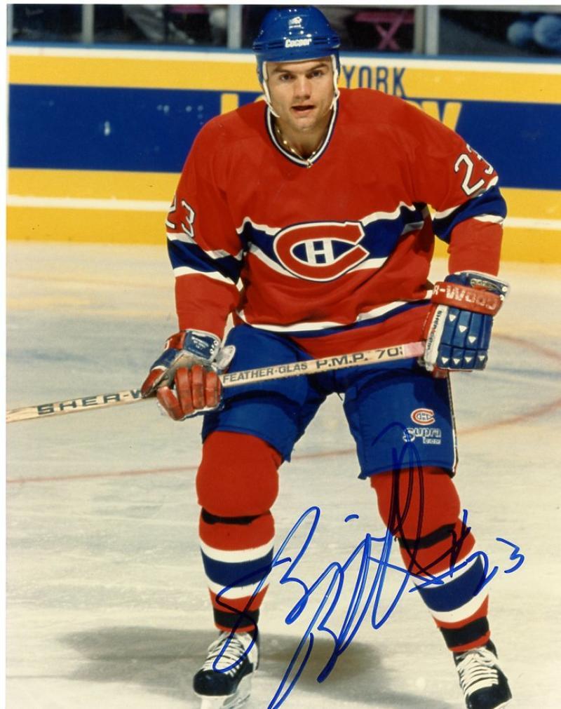 BRIAN BELLOWS MONTREAL CANADIENS SIGNED AUTOGRAPHED 8X10 PHOTO W/COA