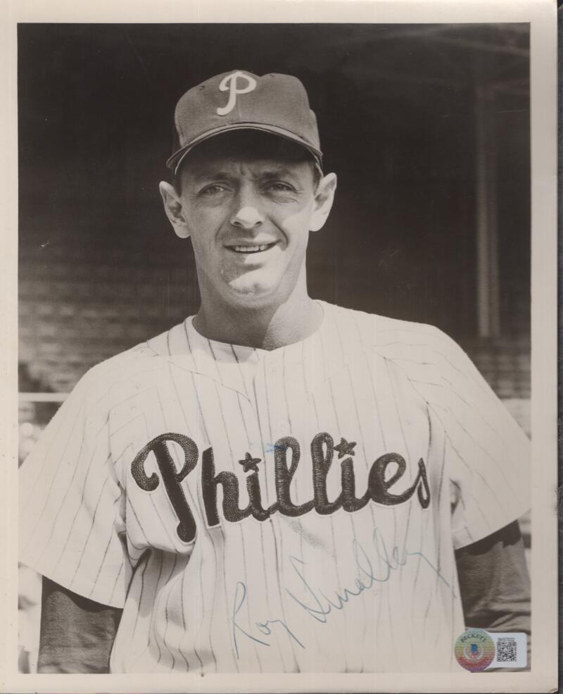 ROY SMALLEY PHILLIES SIGNED AUTOGRAPHED 8X10 PHOTO BECKETT BK57032