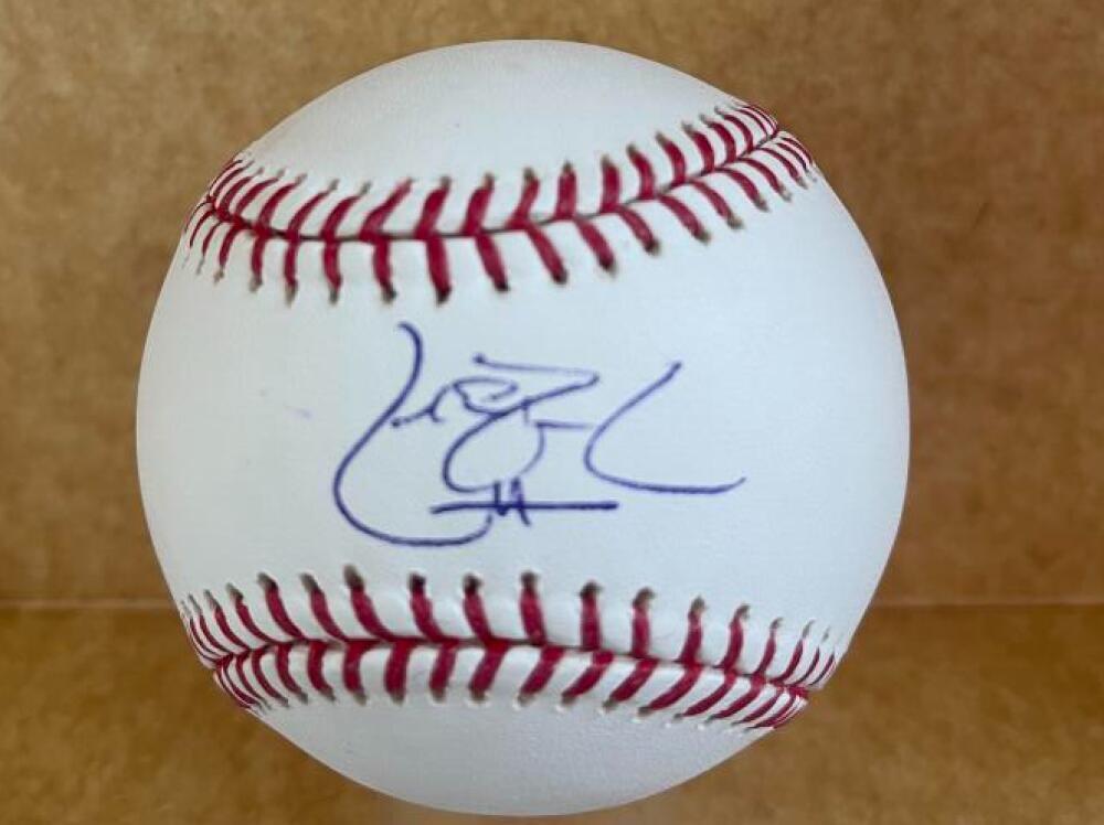 JAKE PEAVY  RED SOX/ PADRES SIGNED AUTOGRAPHED M.L. BASEBALL BECKETT AUTH
