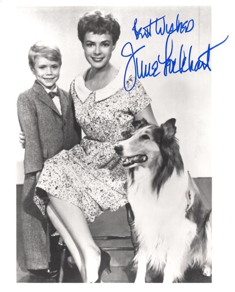 JUNE LOCKHART LASSIE ACTRESS LEGEND SIGNED AUTOGRAPHED 8X10 PHOTO W/ COA