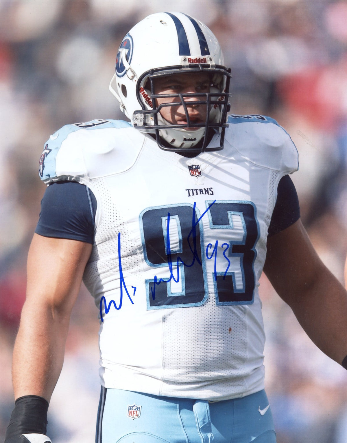 MIKE  MARTIN    TENNESSEE  TITANS   SIGNED  8X10 PHOTO