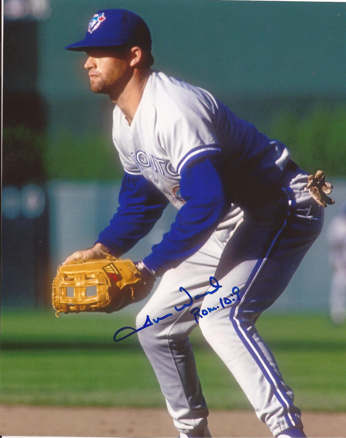 TURNER WARD TORONTO BLUE JAYS SIGNED AUTOGRAPHED 8X10 PHOTO COA