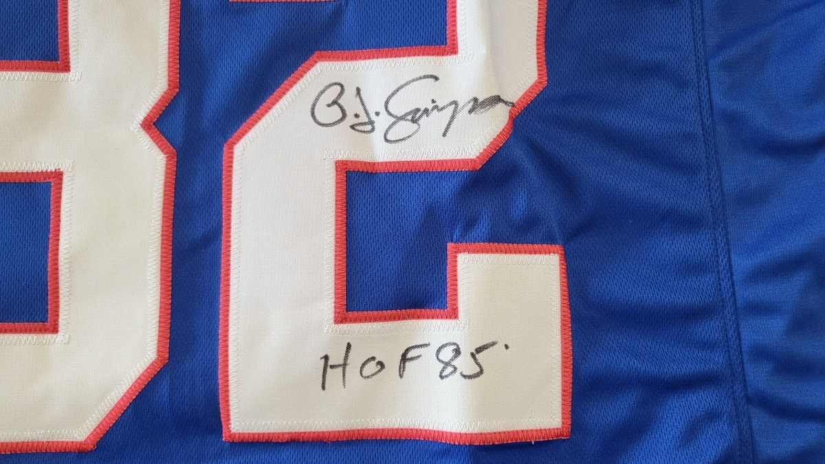 O.J. SIMPSON BILLS HOF 85 SIGNED AUTOGRAPHED CUSTOM JERSEY JSA COA AUTHENTIC