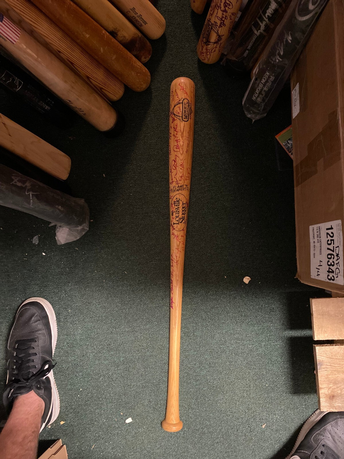 MLB GREATS MULTI SIGNED AUTOGRAPH LV SLUGGER MEMORIAL CLASSICS SPLIT BAT COA !!