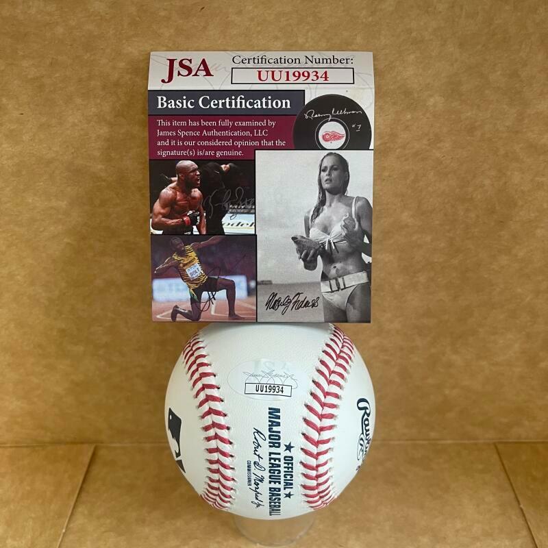 LEE MAZZILLI METS YANKEES 2000 WS CHAMPS  SIGNED AUTO M.L. BASEBALL JSA UU19934