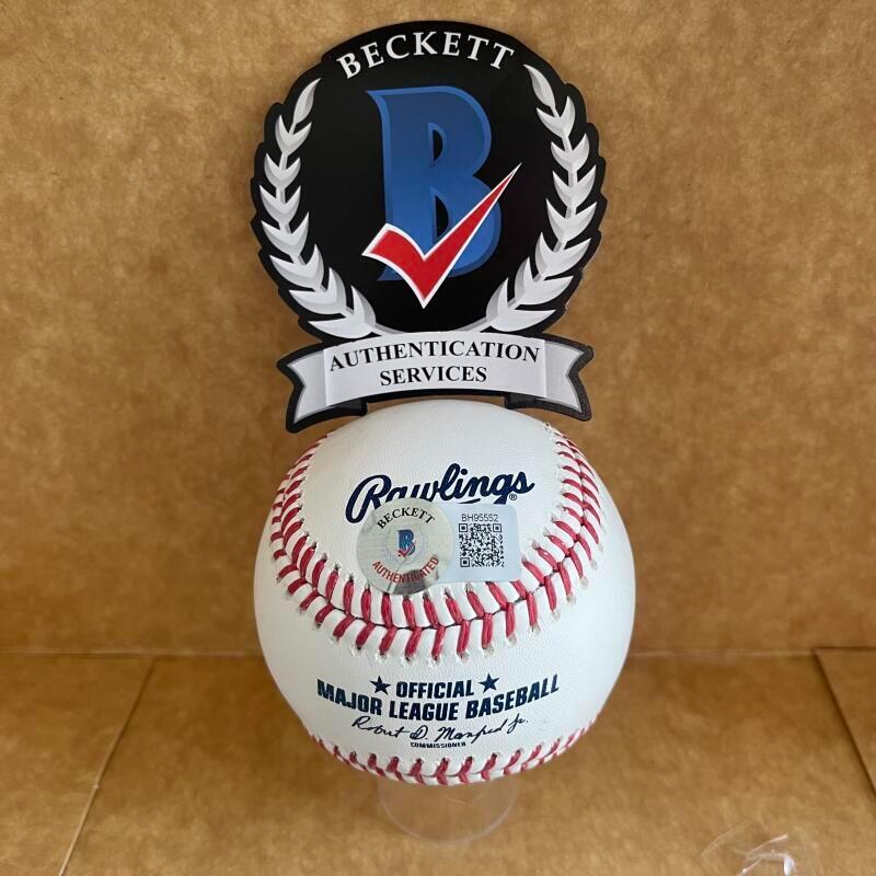 CHAZ MCCORMICK ASTROS  SIGNED AUTOGRAPHED M.L. BASEBALL BECKETT AUTHENTICATED