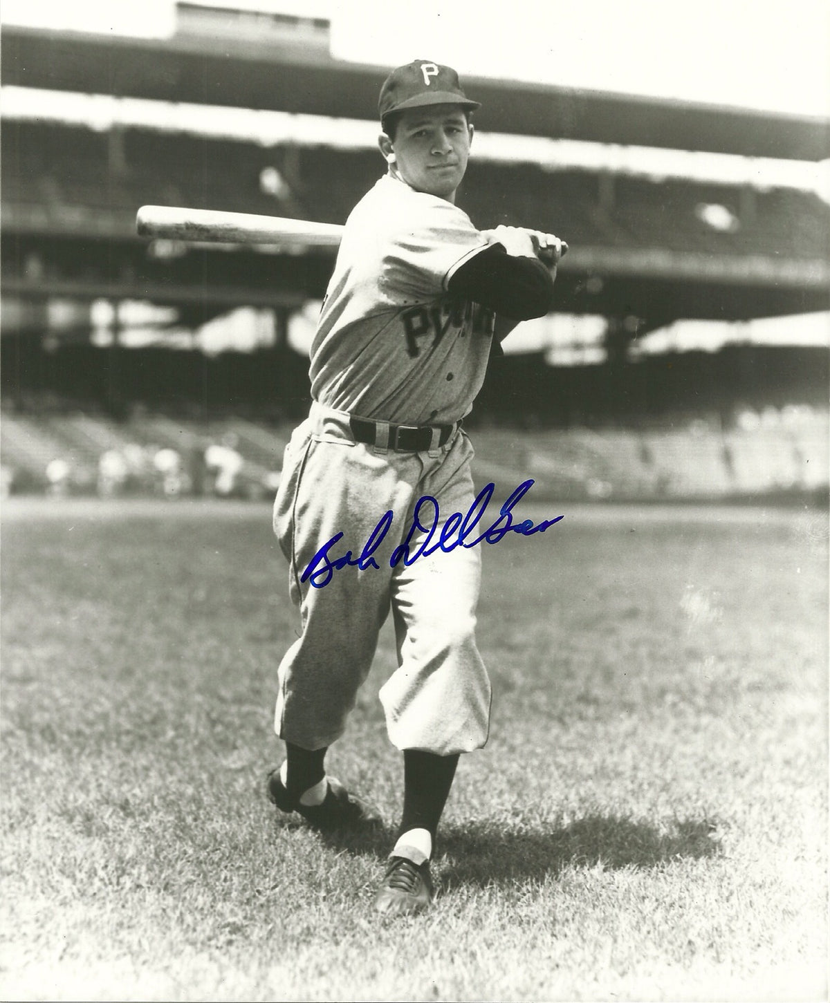 BOBBY DEL GRECO PITTSBURGH PIRATES SIGNED AUTO 8x10 PHOTO W/COA