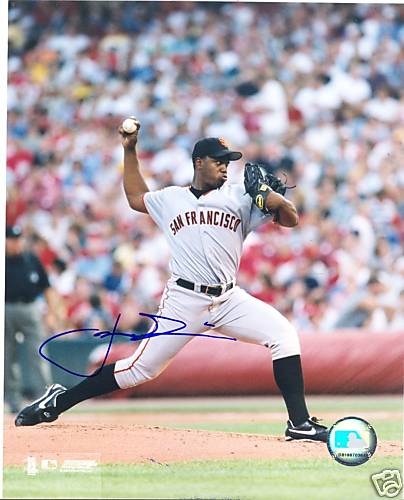 JEROME WILLIAMS SAN FRANCISCO GIANTS SIGNED 8X10 PHOTO