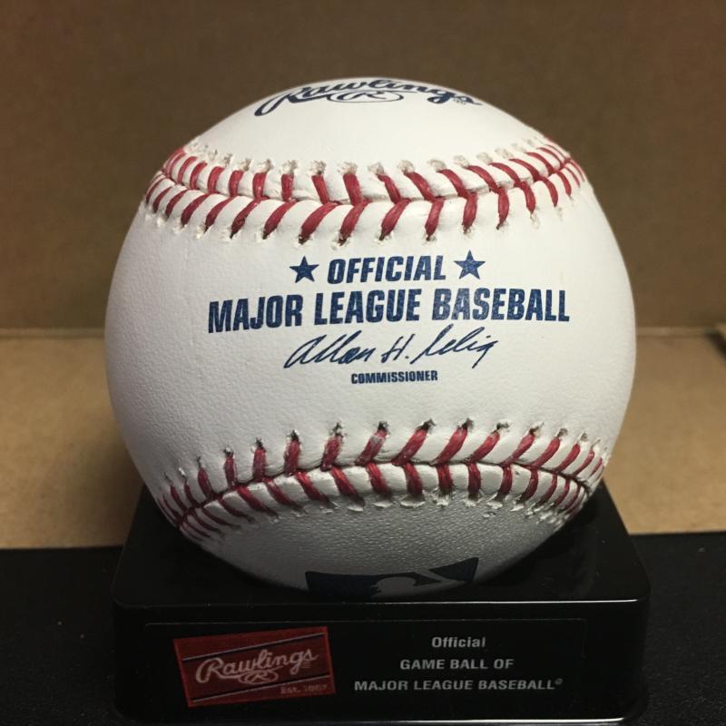 DAVID NICK ATLANTA BRAVES M.L. SIGNED BASEBALL W/COA