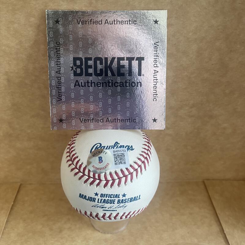 MATT NOKES TIGERS/ORIOLES SIGNED AUTO M.L. BASEBALL BECKETT AUTH