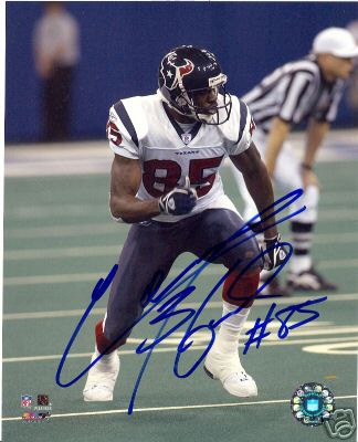 COREY BRADFORD HOUSTON TEXANS SIGNED 8X10 PHOTO W/COA