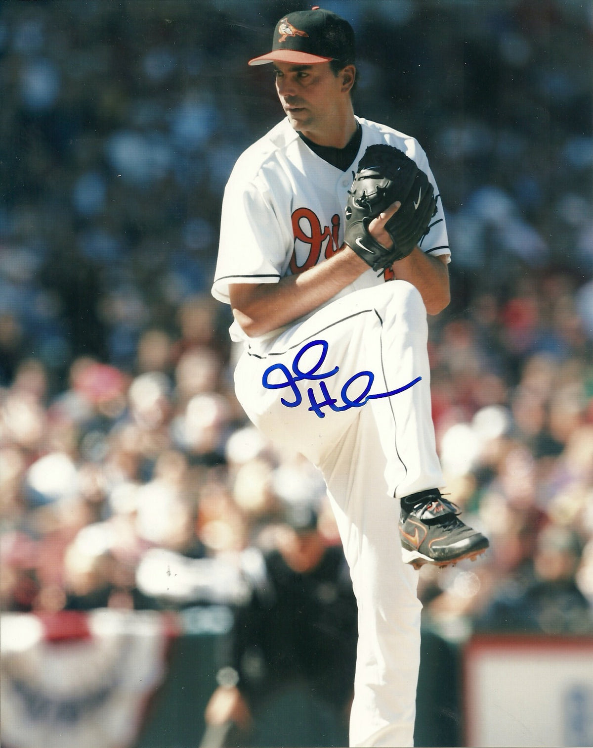 JOHN HALAMA BALTIMORE ORIOLES SIGNED AUTOGRAPHED 8x10 PHOTO W/COA