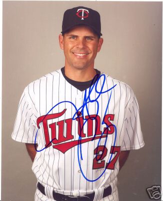 JEFF CIRILLO MINNESOTA TWINS SIGNED 8X10 PHOTO W/COA