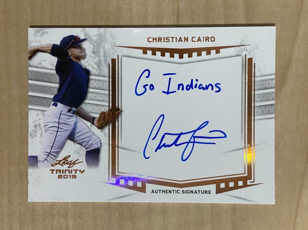 2019 LEAF TRINITY CHRISTIAN CAIRO "GO INDIANS" 