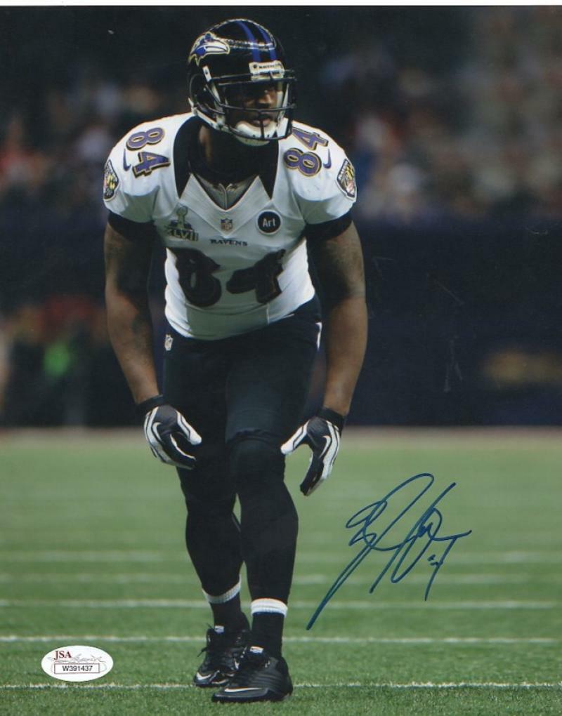 ED DICKSON BALTIMORE RAVENS SIGNED AUTOGRAPHED 8X10 PHOTO JSA W391437