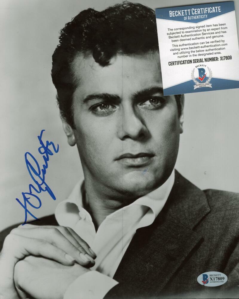 TONY CURTIS ACTING LEGEND SIGNED 8X10 PHOTO BECKETT X17809