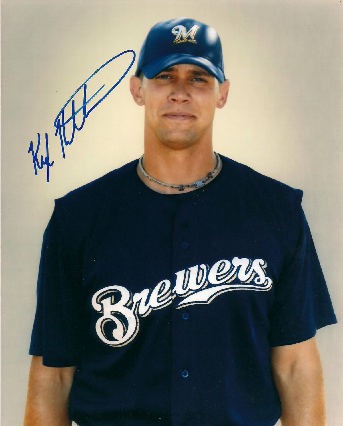KYLE HECKATHORN MILWAUKEE BREWERS SIGNED AUTOGRAPHED 8X10 PHOTO W/COA