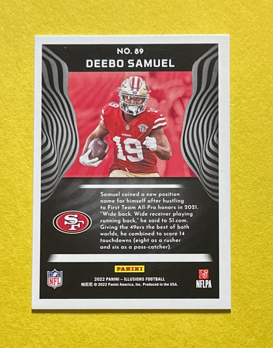 2022 PANINI ILLUSIONS DEEBO SAMUEL /399 #89 49ERS