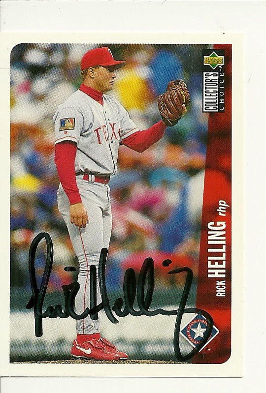 RICK HELLING PHILADELPHIA PHILLIES SIGNED AUTO 1995 UPPER DECK CARD #323 W/COA