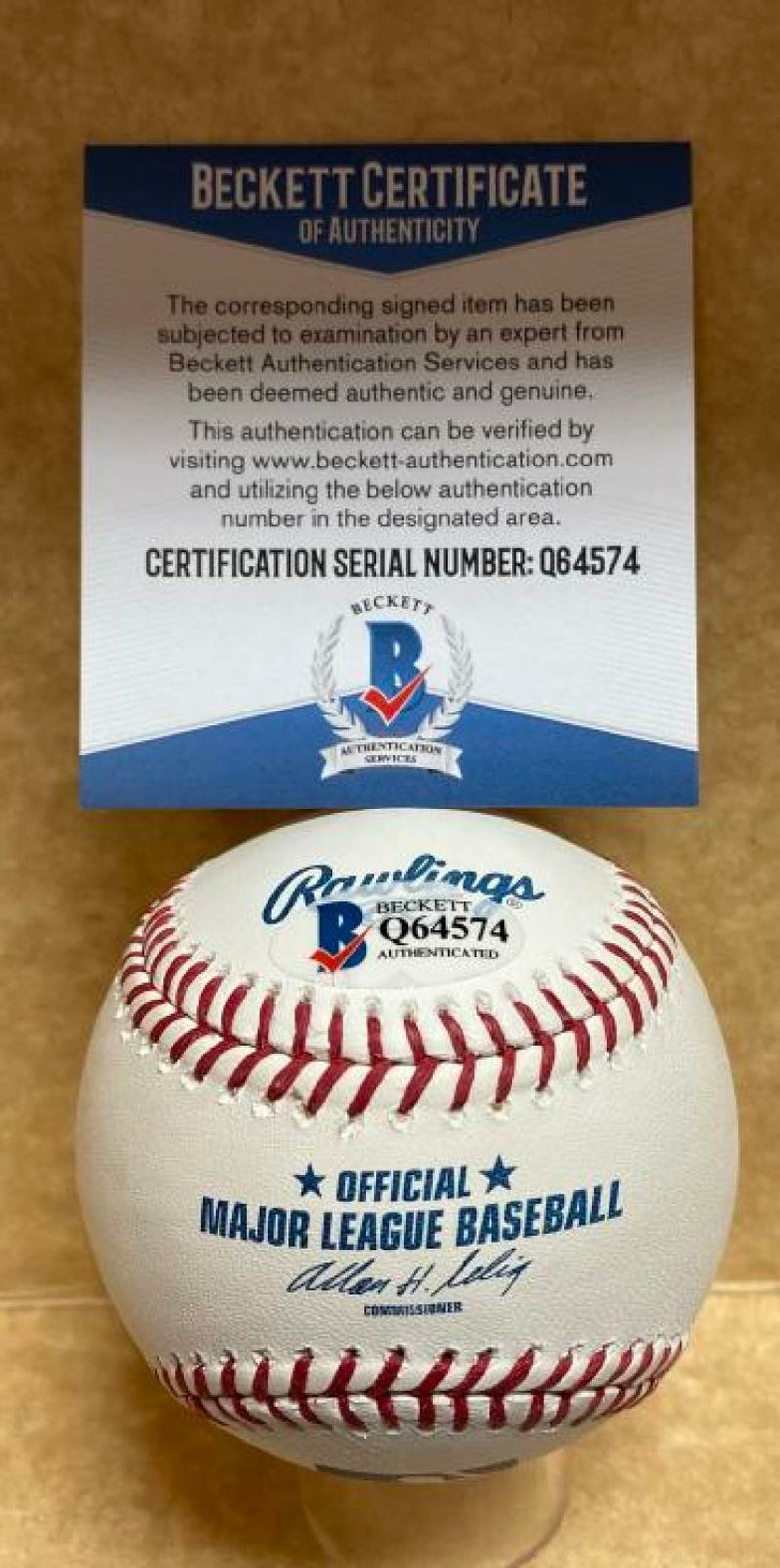 LANCE NIX REDS/PHILLIES SIGNED AUTOGRAPHED M.L. BASEBALL BECKETT Q64574