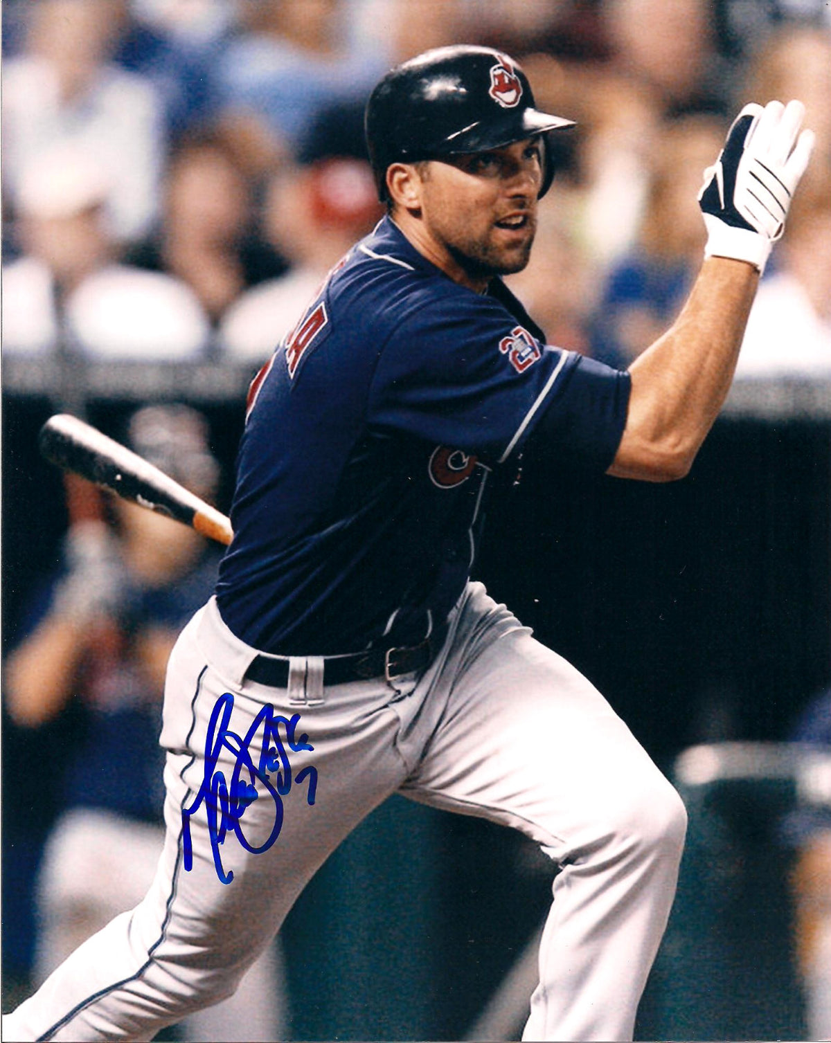 MARK DEROSA CLEVELAND INDIANS AUTOGRAPHED SIGNED 8X10 PHOTO W/COA