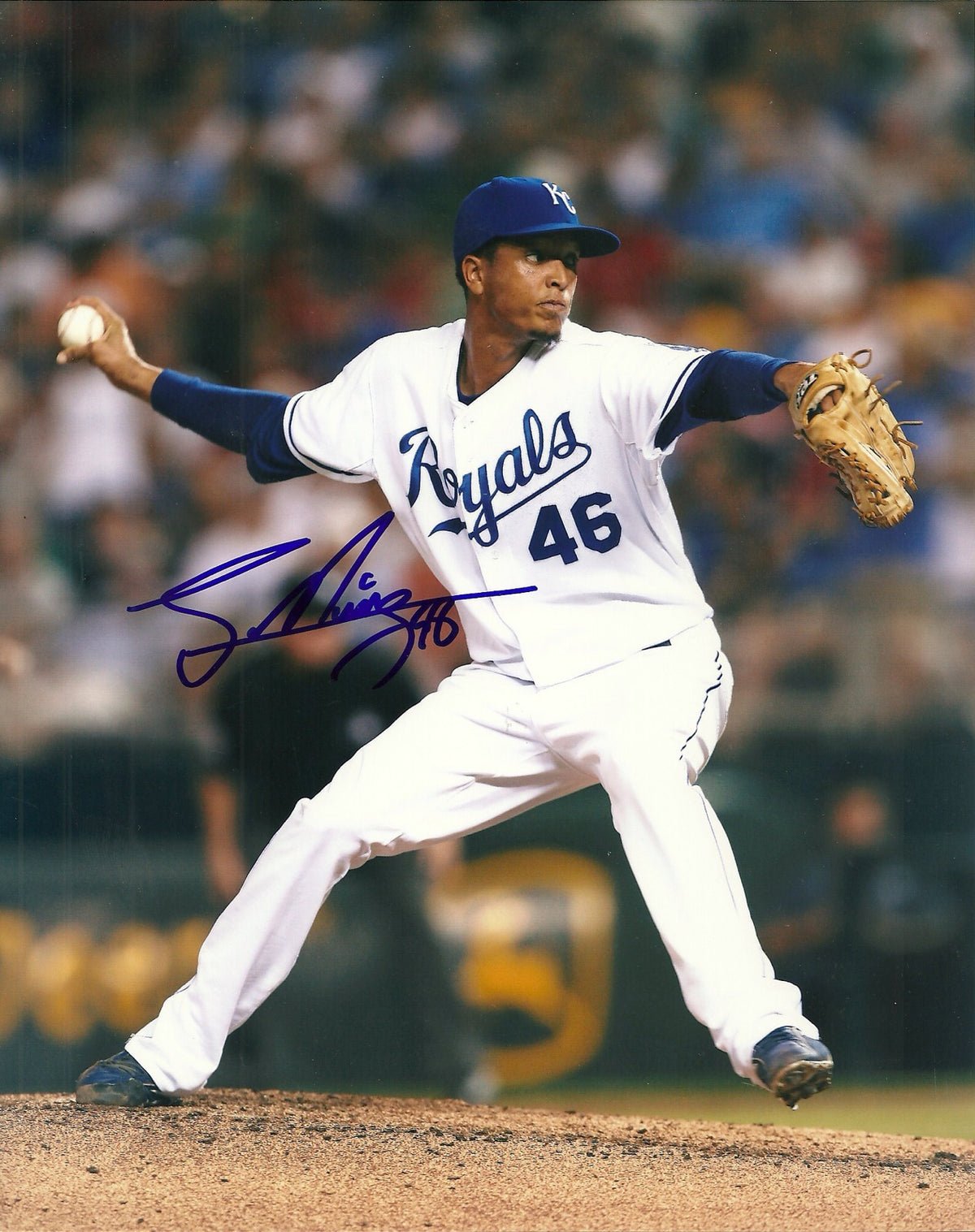 LEO NUNEZ KANSAS CITY ROYALS SIGNED AUTO 8x10 PHOTO W/COA #46