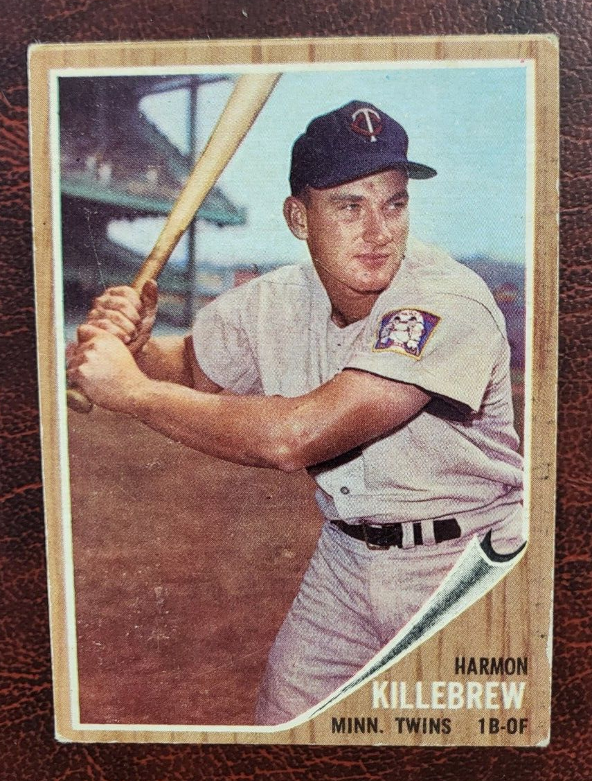 1962 TOPPS HARMON KILLEBREW TWINS #70 BASEBALL CARD VINTAGE