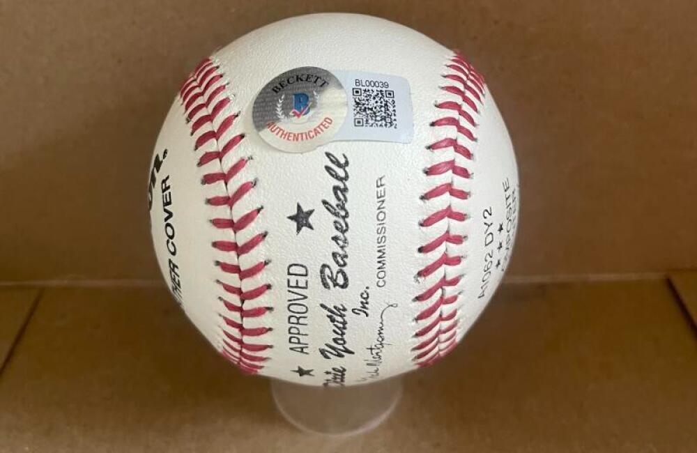 GARY SHEFFIELD BRAVES/DODGERS SIGNED WILSON BASEBALL BECKETT AUTH 