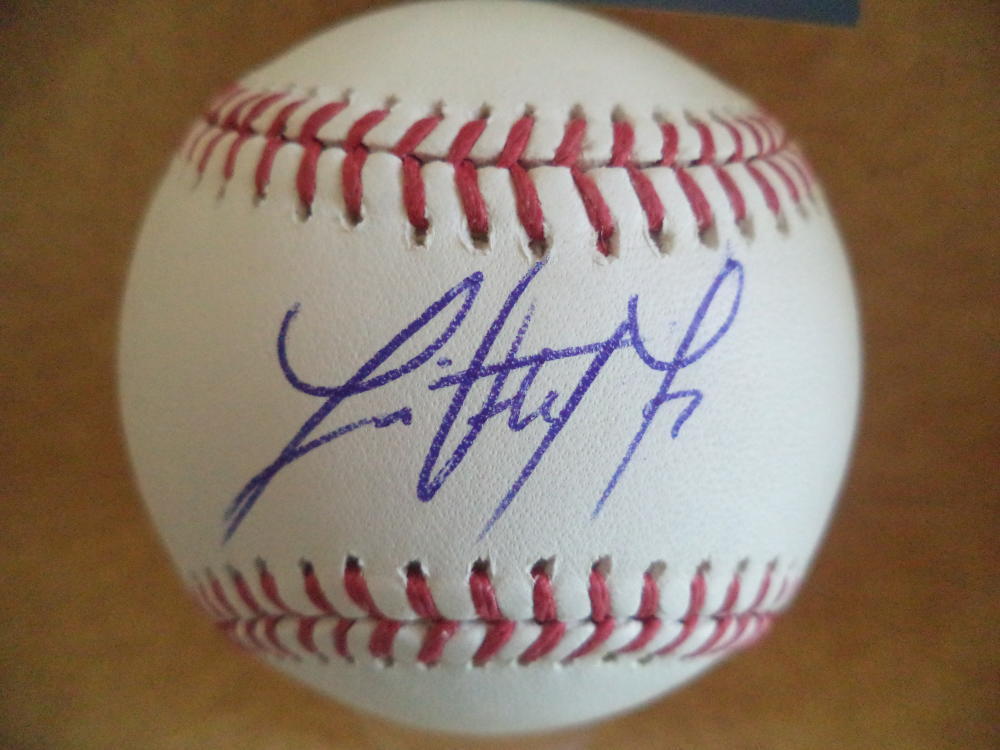 LUIS ORTIZ MILWAUKEE BREWERS ROOKIE YEAR SIGNED AUTO ML BASEBALL BECKETT R07497