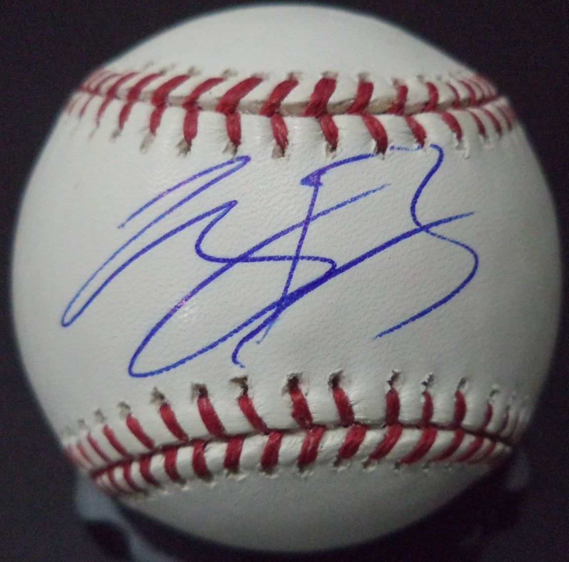 CORY BURNS TEXAS RANGERS SIGNED AUTOGRAPHED ROMLB  BASEBALL W/COA