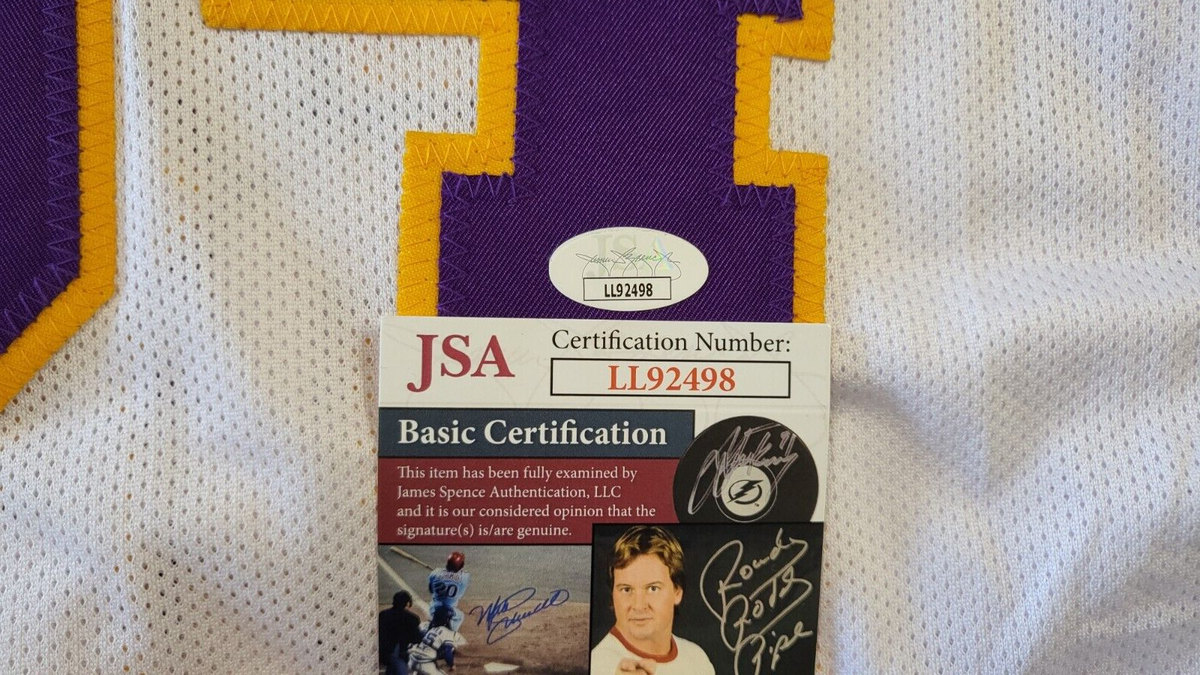 SHAQUILLE O'NEAL LAKERS SIGNED AUTOGRAPHED BASKETBALL CUSTOM JERSEY JSA #LL92498