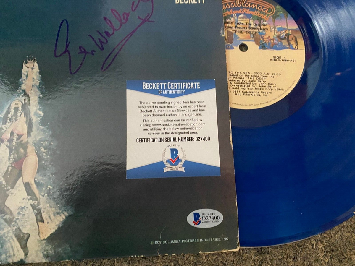 THE DEEP ELI WALLACH SIGNED AUTOGRAPHED VINYL ALBUM COVER BECKETT AUTHENTICATED