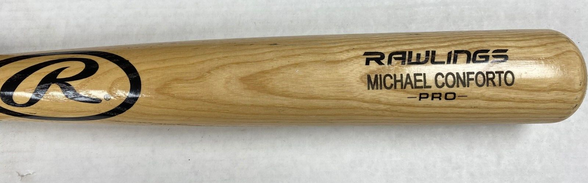 MICHAEL CONFORTO SAN FRANCISCO GIANTS UNSIGNED RAWLINGS PRO ENGRAVED NATURAL BAT