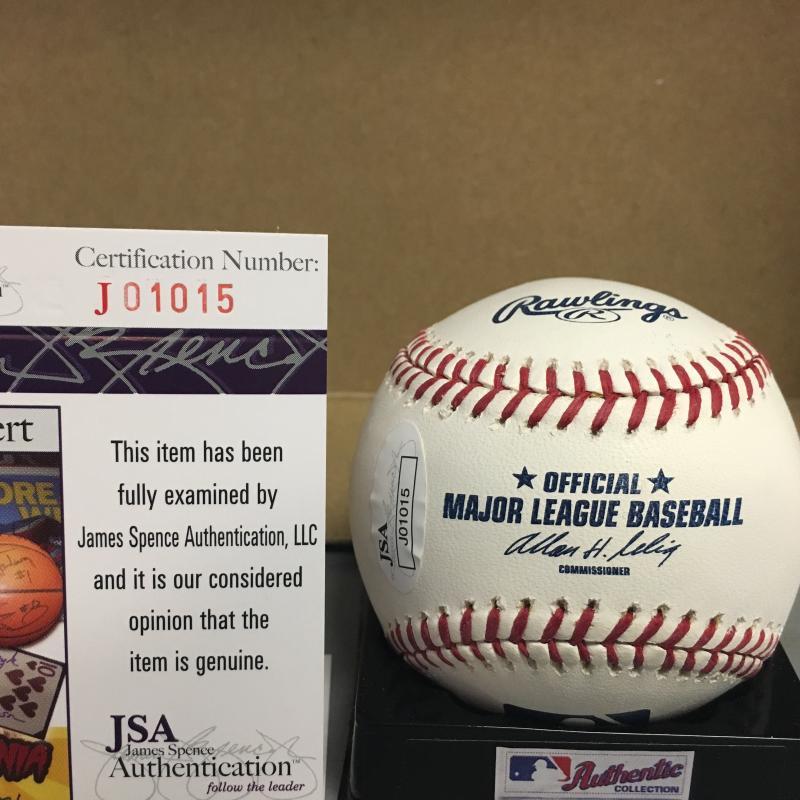 SHELBY MILLER ARIZONA DIAMONDBACKS M.L. SIGNED BASEBALL JSA J01015