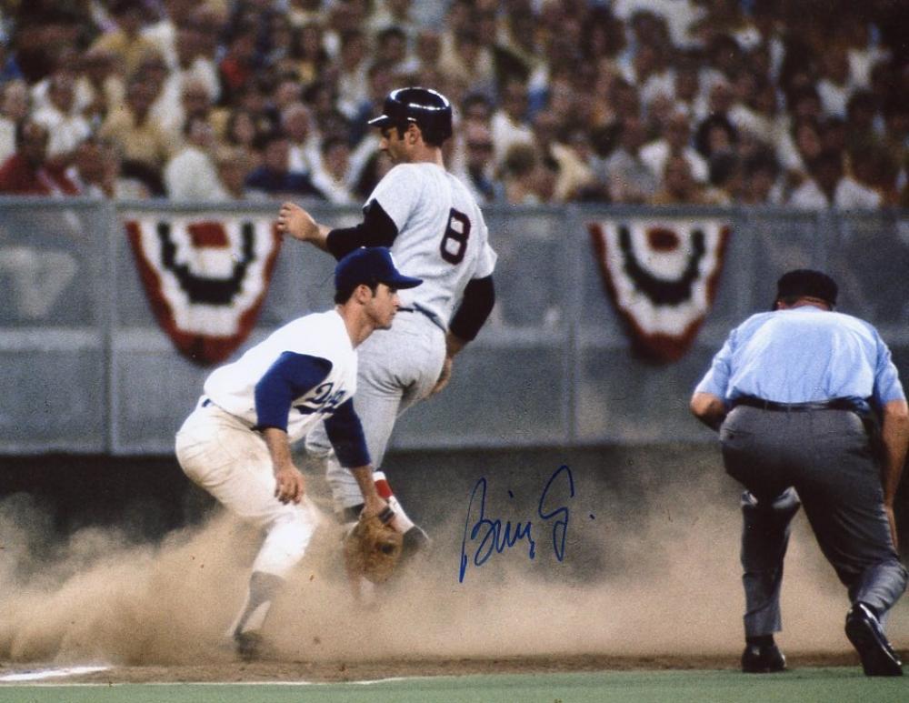 BILLY GRABARKAWITZ 65 W.S. LOS ANGELES DODGERS SIGNED AUTOGRAPHED  8X10 PHOTO W/