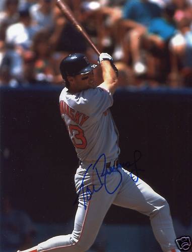 TOM BRUNANSKY BOSTON RED SOX SIGNED 8X10 PHOTO W/COA
