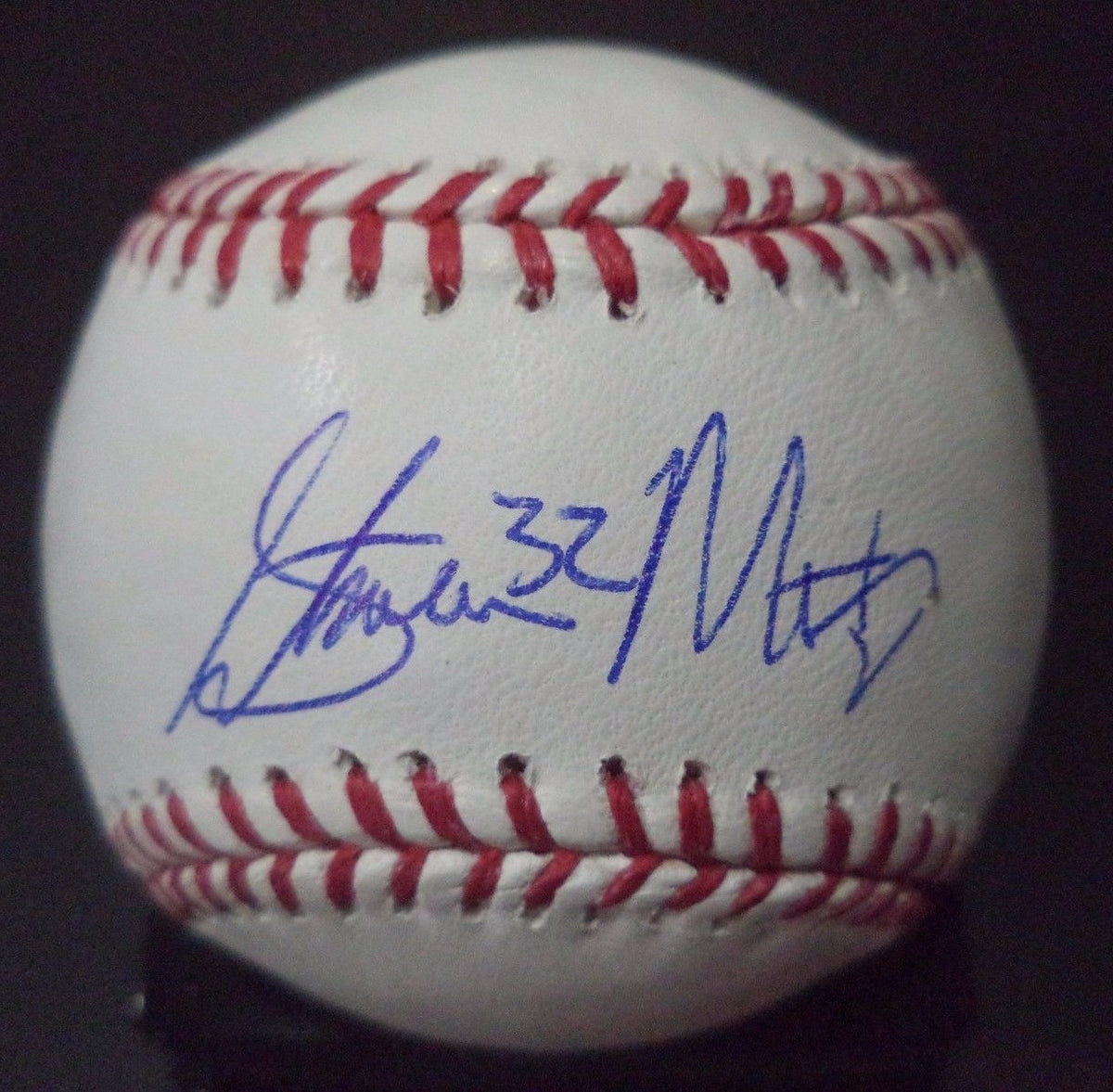 STEVEN STEVE MATZ NEW YORK METS SIGNED AUTOGRAPHED ROMLB BASEBALL W/COA PROOF H