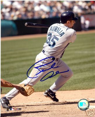 RICH  AURILIA SEATTLE   MARINERS SIGNED 8X10   W/COA