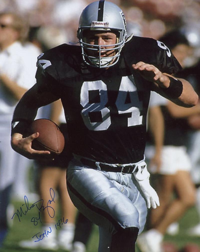 MIKE DYAL OAKLAND RAIDERS SIGNED AUTOGRAPHED 8X10 PHOTO W/COA