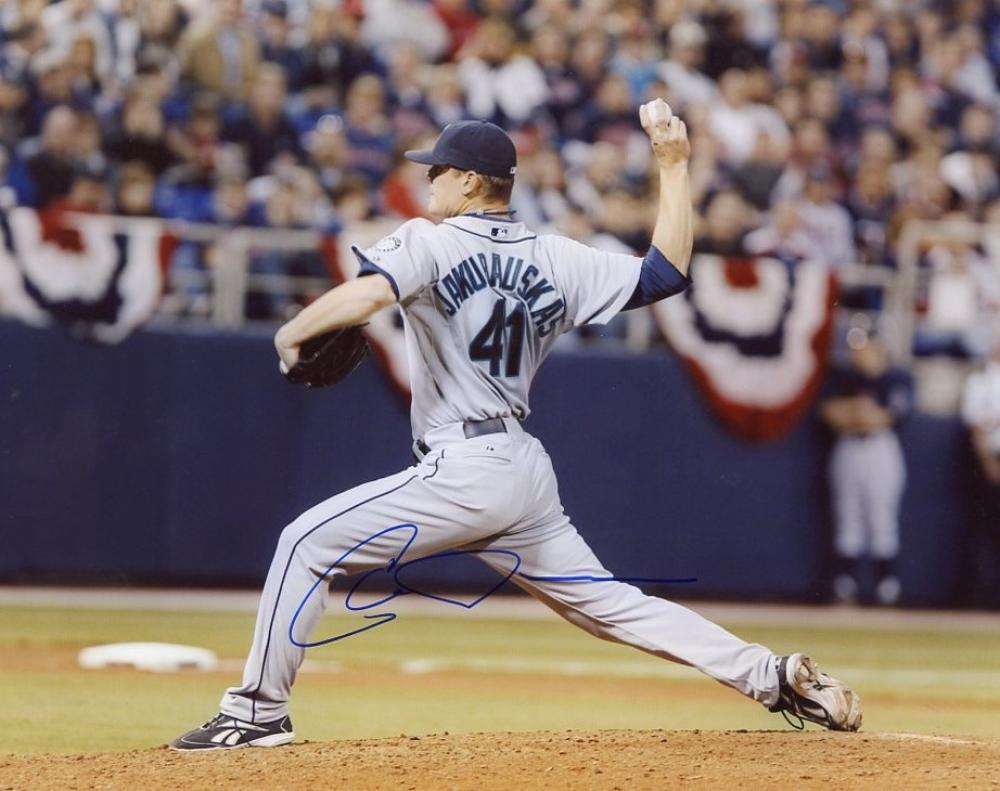 CHRIS JAKUBAUSKAS SEATTLE MARINERS SIGNED AUTOGRAPHED 8X10 PHOTO W/COA