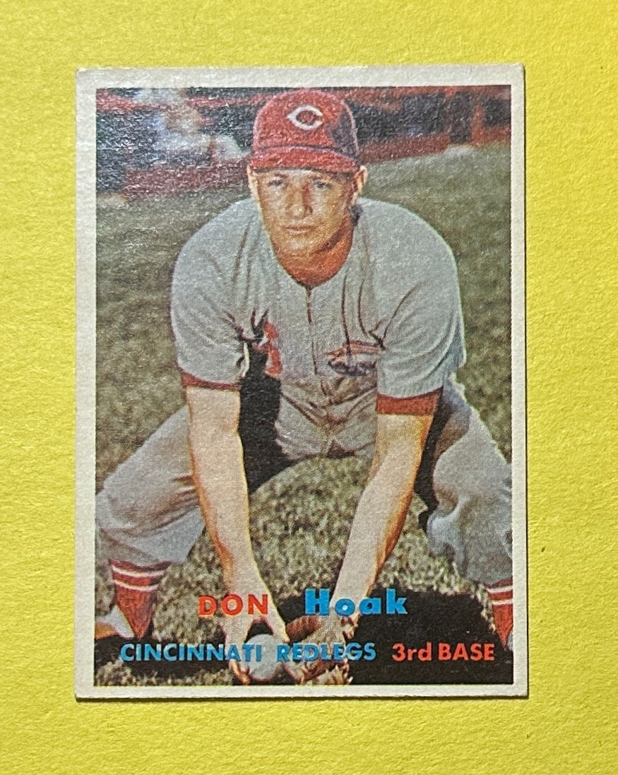1957 TOPPS DON HOAK #274 REDS