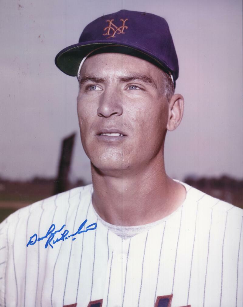 GORDIE RICHARDSON NEW YORK METS  SIGNED AUTOGRAPHED 8X10 PHOTO W/ COA