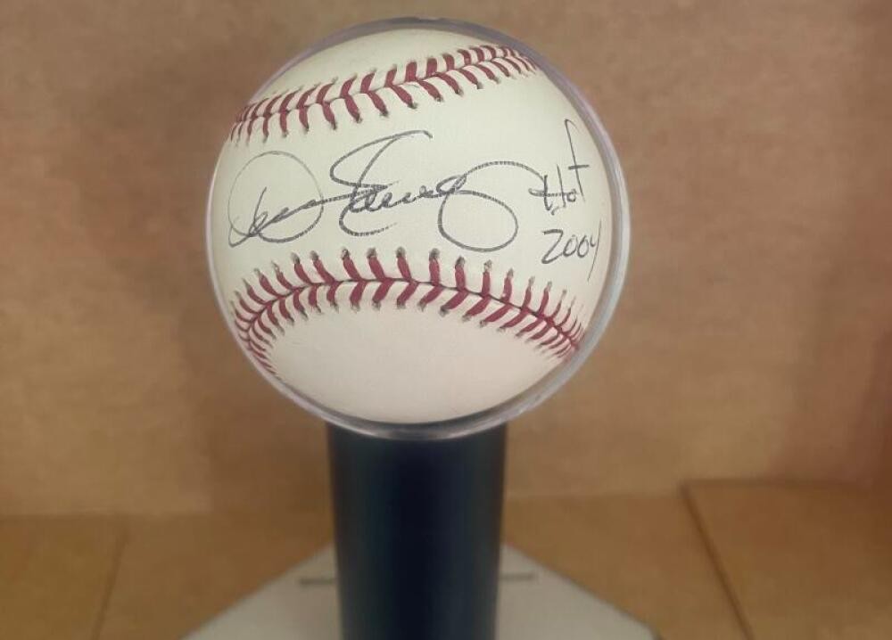 DENNIS ECKERSLEY HOF A'S/RED SOX SIGNED AUTOGRAPHED M.L. BASEBALL BECKETT AUTH 